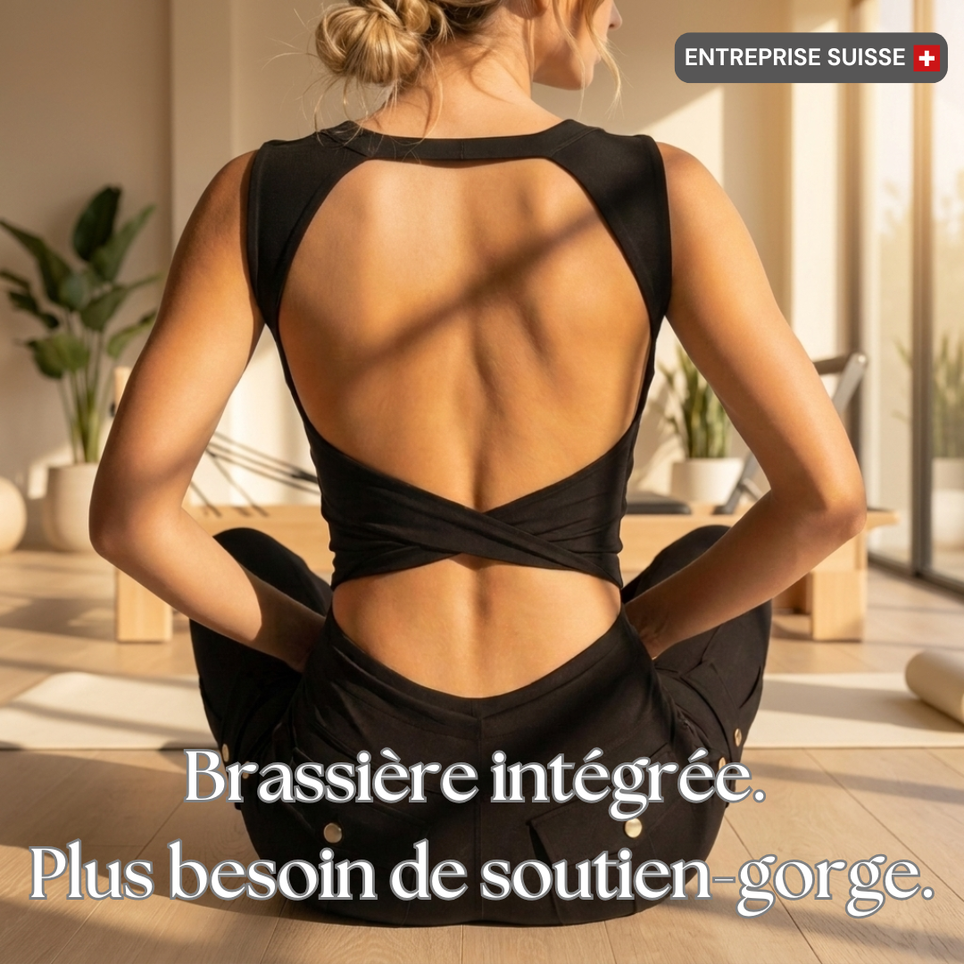 Top gainant dos nu - brassière intégrée