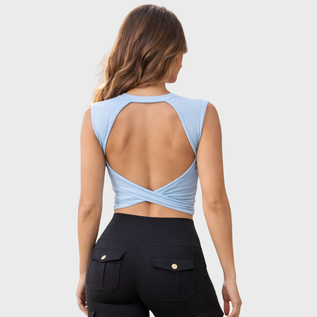 Top gainant dos nu - brassière intégrée