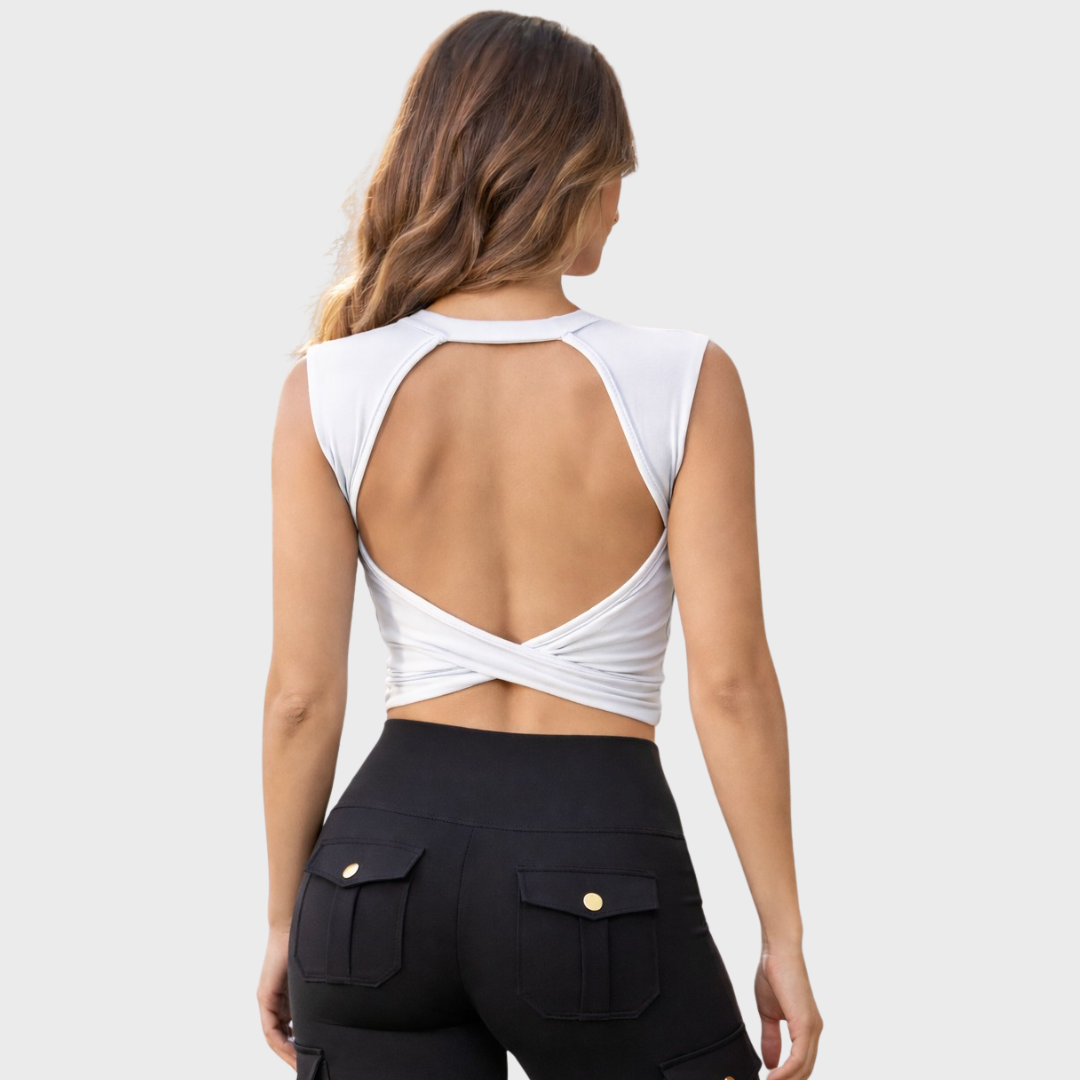 Top gainant dos nu - brassière intégrée